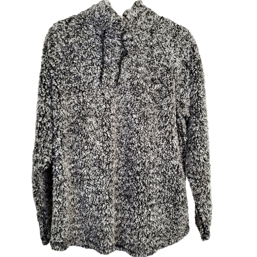 Lee "Rider" Cozy Plush Sherpa Hoodie — Heather Gray Sz XL